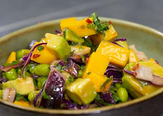ENSALADA DE MANGO CON VINAGRETA DE CHIPOTLE ENSALADA DE MANGO CON VINAGRETA DE CHIPOTLE