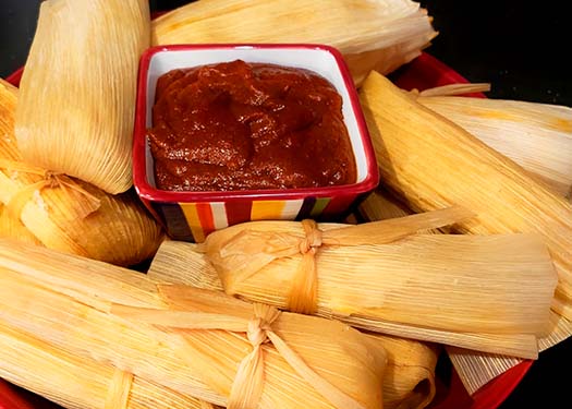 TAMALES DE CAMOTE Y FRIJOLES TAMALES DE CAMOTE Y FRIJOLES
