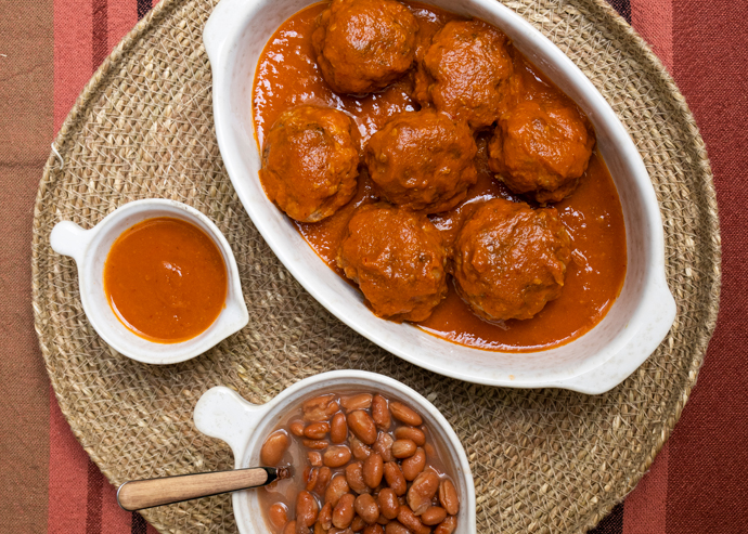 Albóndigas de carne al chipotle