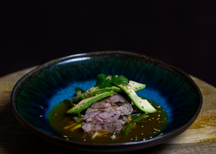 Aguachile de arrachera Aguachile de arrachera