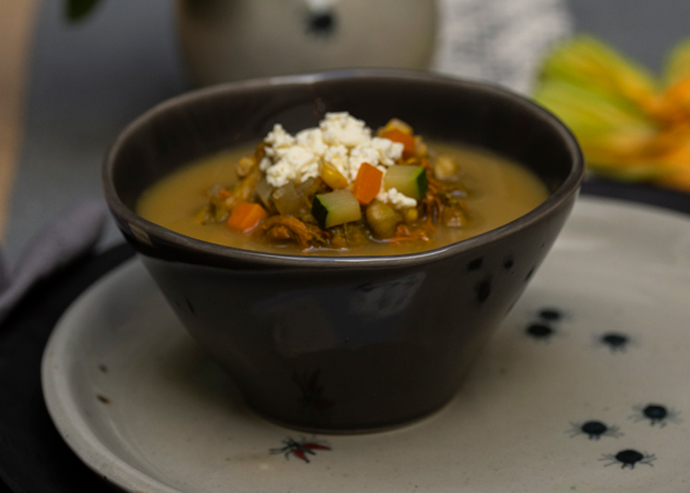 Sopa de flor de calabaza