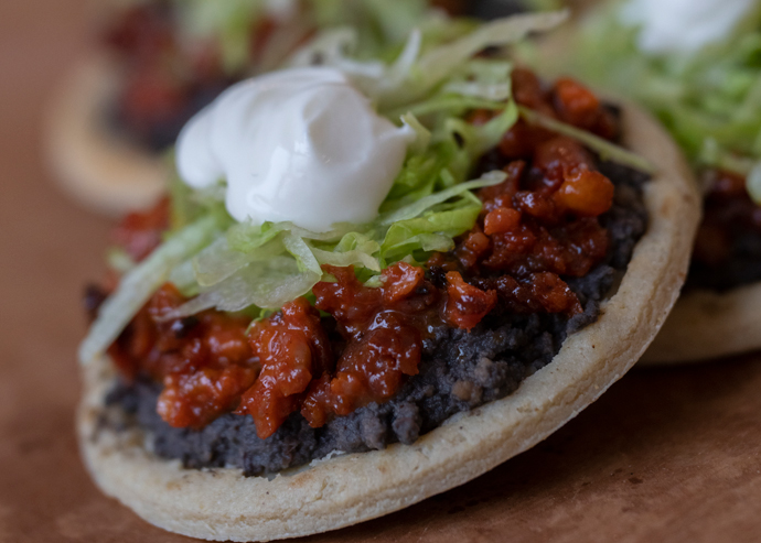 Sopes de chorizo