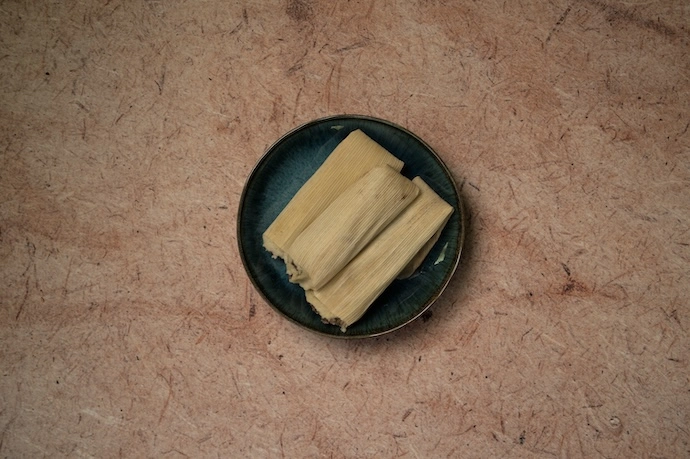 Tamal de frijol con cerdo