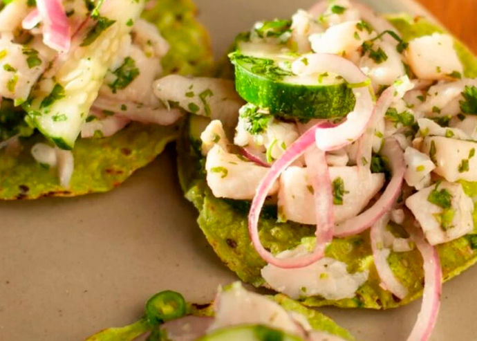 Tostadas de Manitas de Cerdo