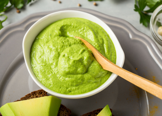 Salsita de aguacate y calabacín Salsita de aguacate y calabacín