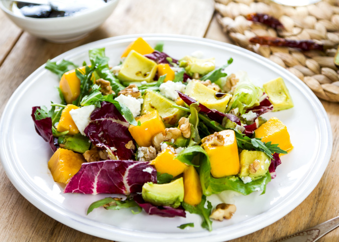 Ensalada con aderezo de tamarindo 