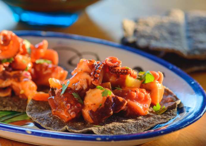 Ensalada de pulpo con nopales