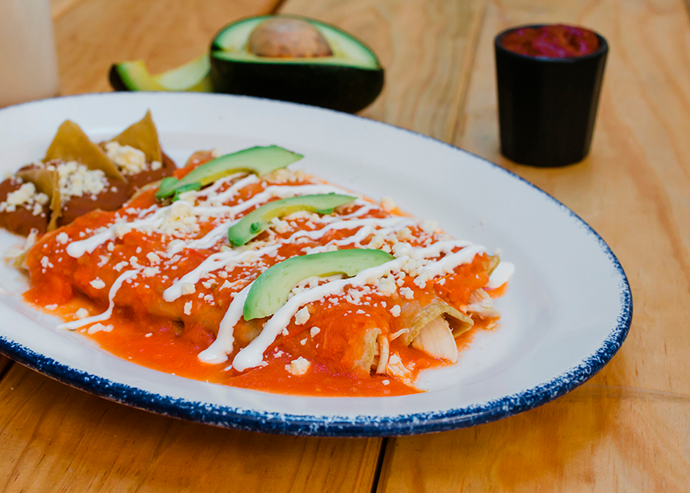 Enchilada roja Enchilada roja