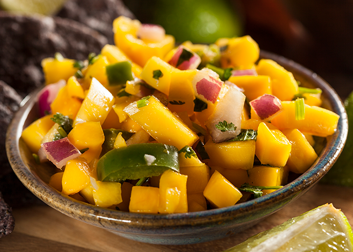 Ensalada de mango con vinagreta de chipotle Ensalada de mango con vinagreta de chipotle