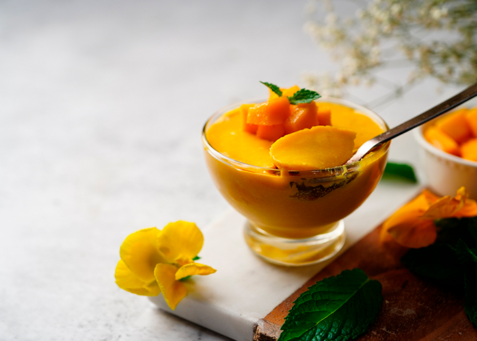 Mousse de mango 