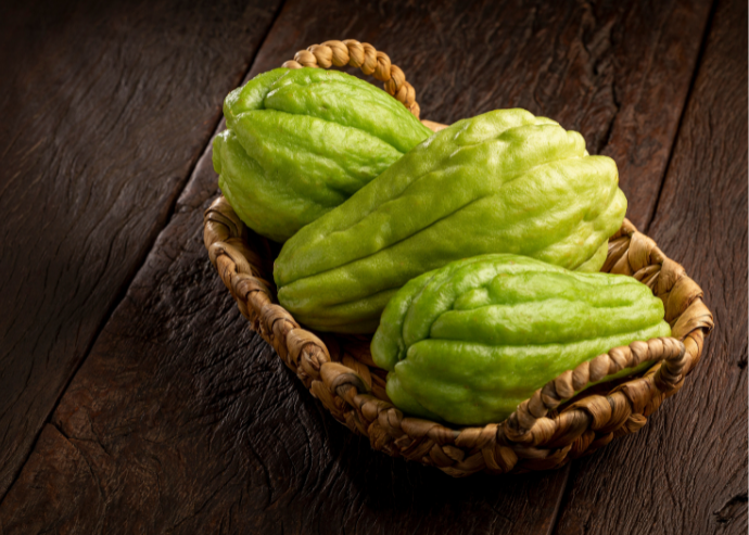 Sopa de chayote y poblano