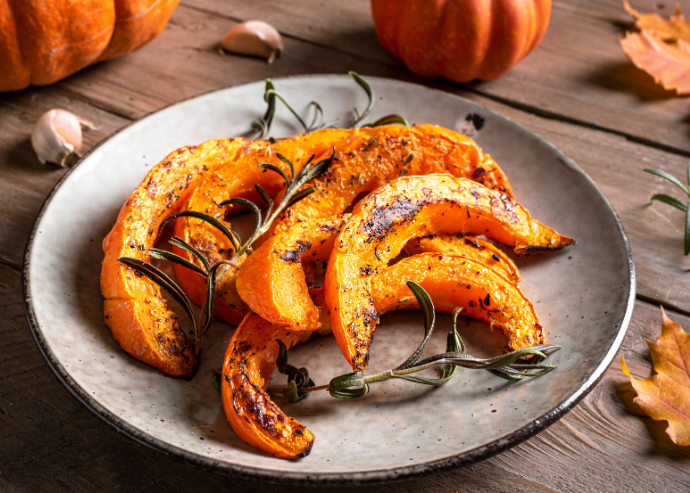 Gajos de calabaza al horno Gajos de calabaza al horno