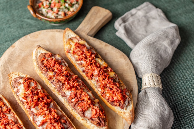 Molletes choriqueso