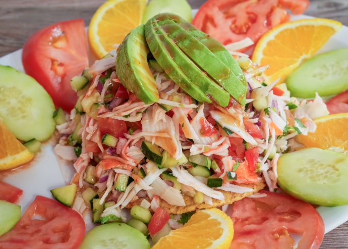 Tostada de jaiba