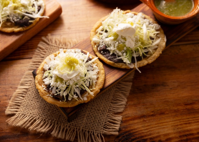 Sopes de setas con chipotle Sopes de setas con chipotle
