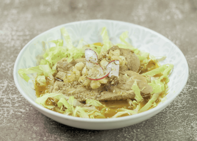 Pozole rojo estilo jalisco