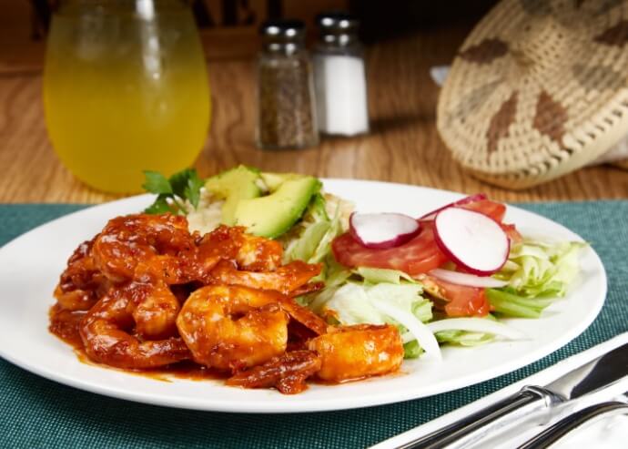 Camarones borrachos a la diabla Camarones borrachos a la diabla