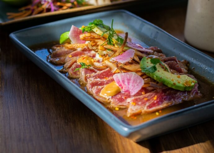 Aguachile de rib eye Aguachile de rib eye