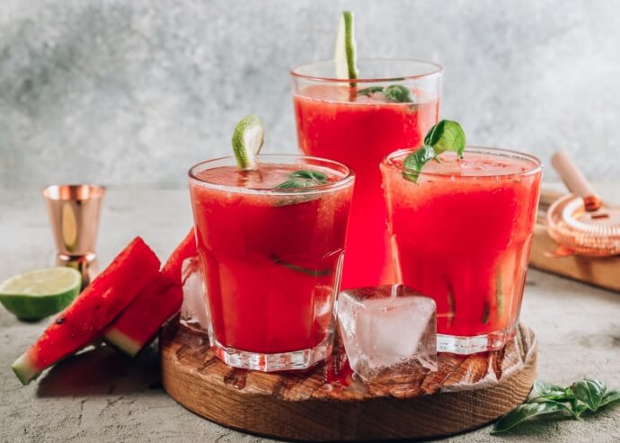 Agua de sandía y limón