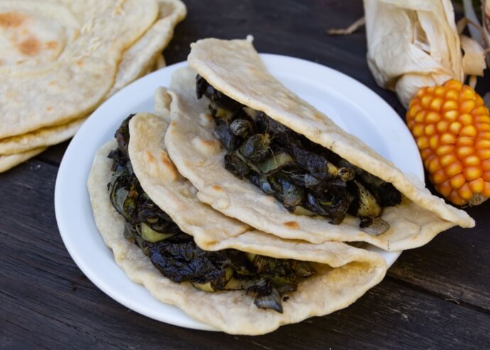 Tacos de chile ancho 