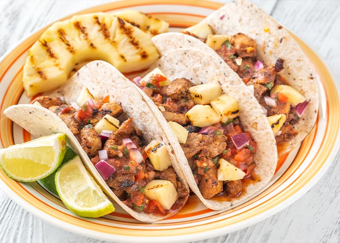 Tacos en Adobo