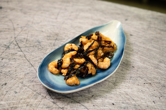 Camarones al chile ancho