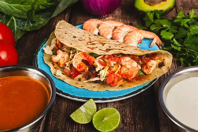 Quesadillas de camarón